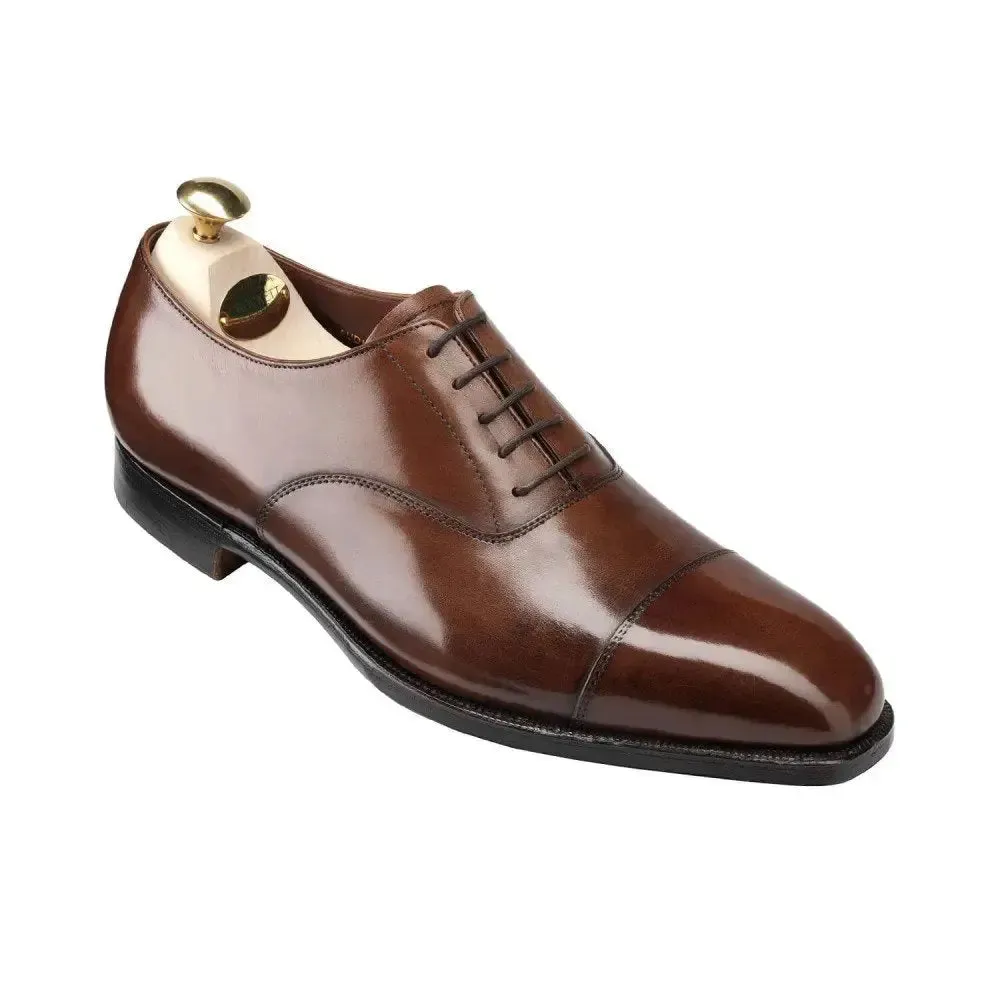 Audley Dark Brown Hand Grade Oxford Shoes