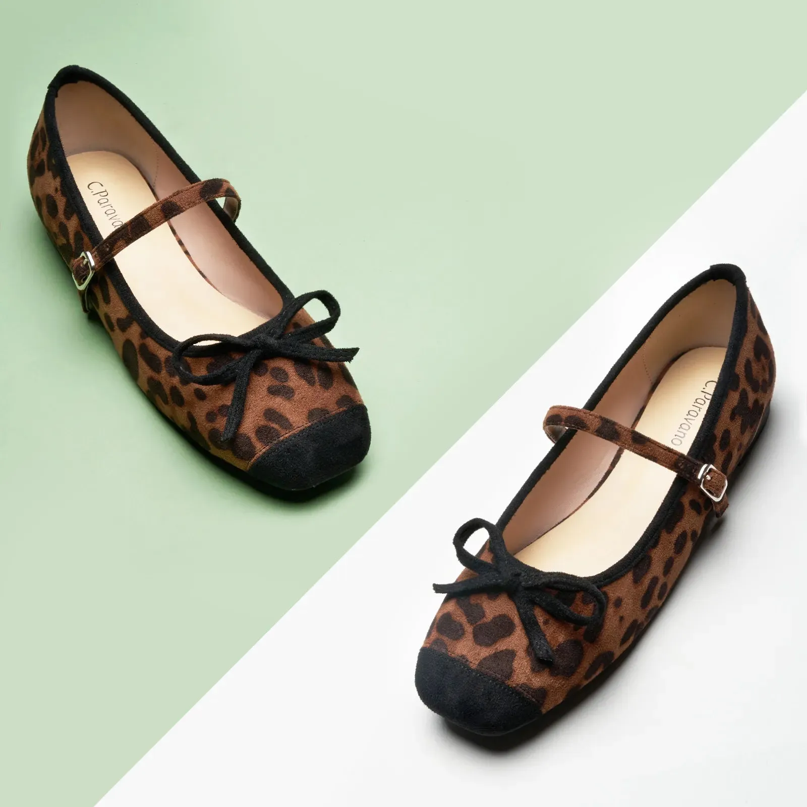 Cap-Toe Mary Jane Ballerina (Clara) Leopard