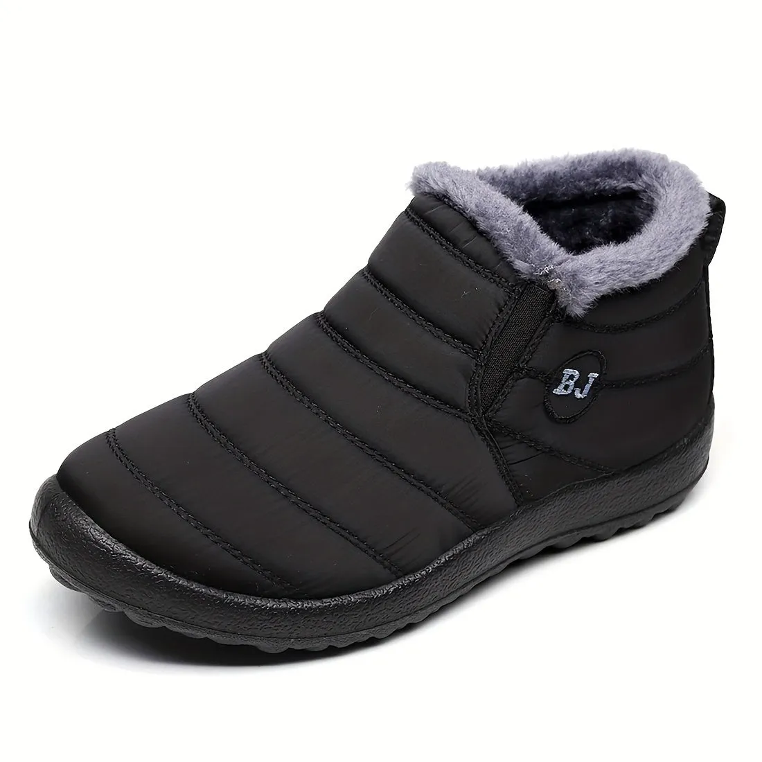 Cozy Winter Chic Womens Solid Color Snow Boots