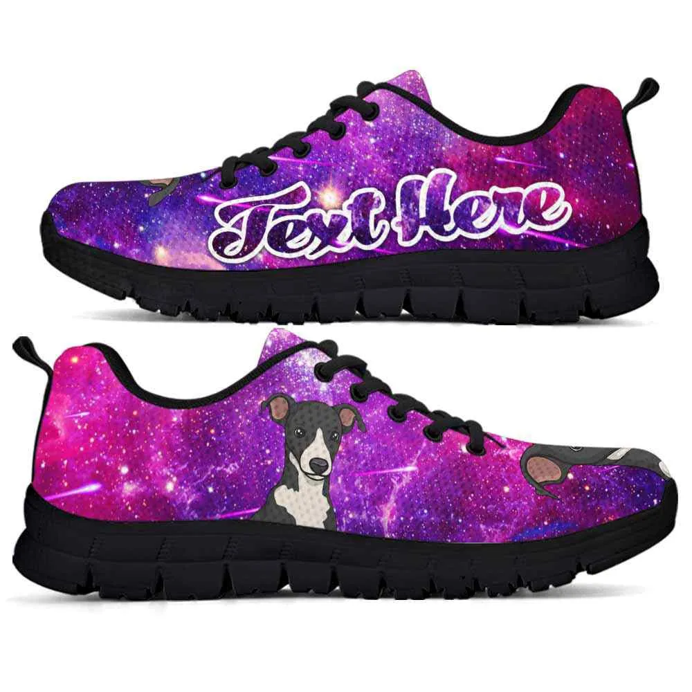 Custom Name Greyhound Sneaker, Galaxy Greyhound Dog Lovers Sneakers Running Shoes Gift Men Women, Best Running Shoes