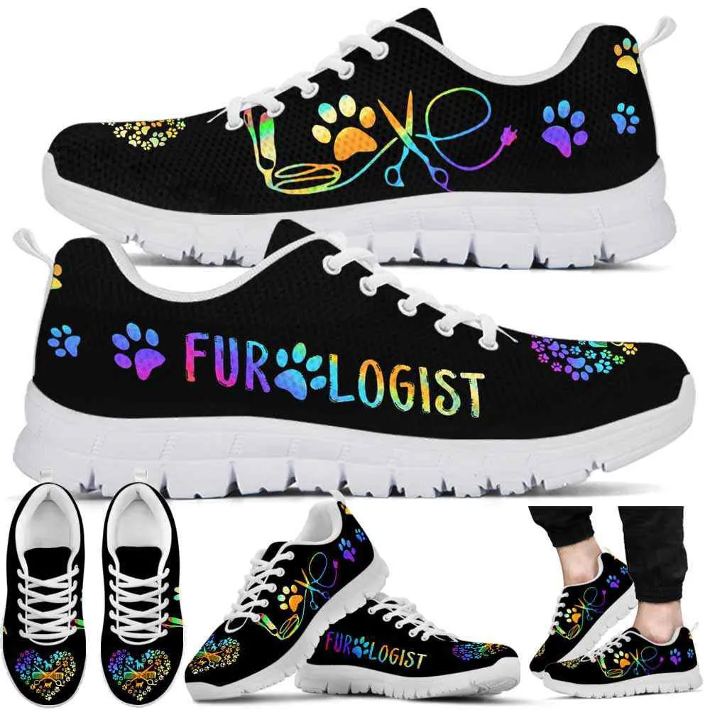 Dog Groomer Sneaker, Dog Groomer Furologist Love Heart Sneakers Shoes, Best Running Shoes, Unique Gifts For Dog Lovers