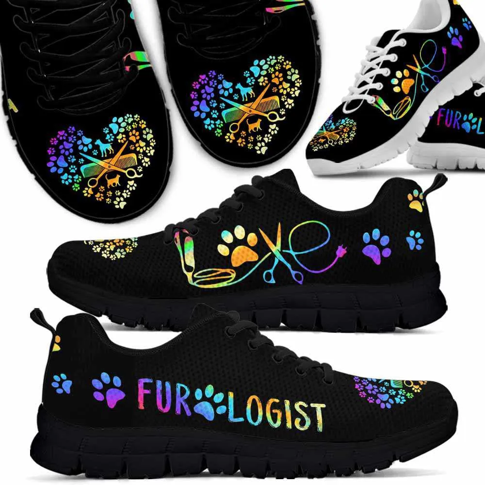 Dog Groomer Sneaker, Dog Groomer Furologist Love Heart Sneakers Shoes, Best Running Shoes, Unique Gifts For Dog Lovers