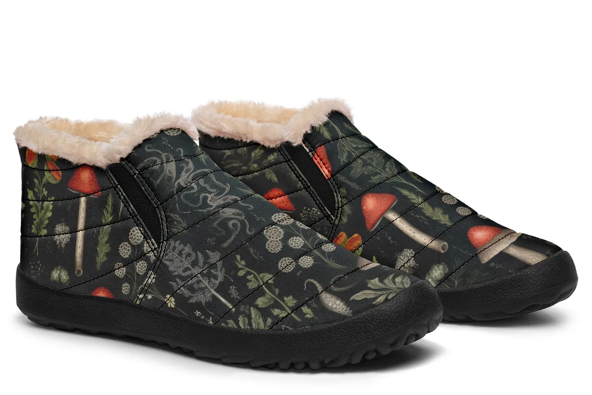 Foraging Winter Sneakers - Warm & Easy Slip-On Shoes Lined with Vegan Wool with Anti-Slip Soles