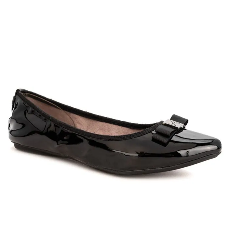 JASMINE Ballet Flat Shoes - Black Patent