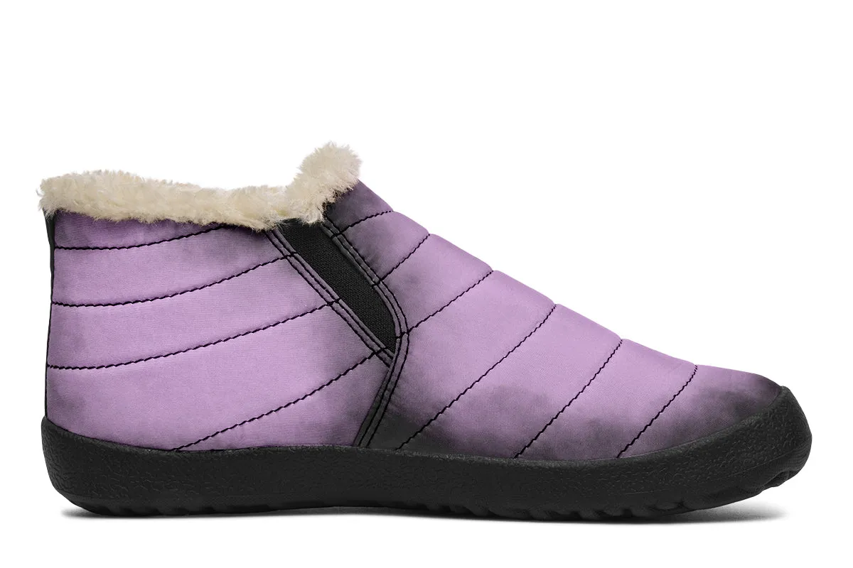 Mystic Dusk Winter Sneakers - Warm & Easy Slip-On Shoes Lined with Vegan Wool with Anti-Slip Soles