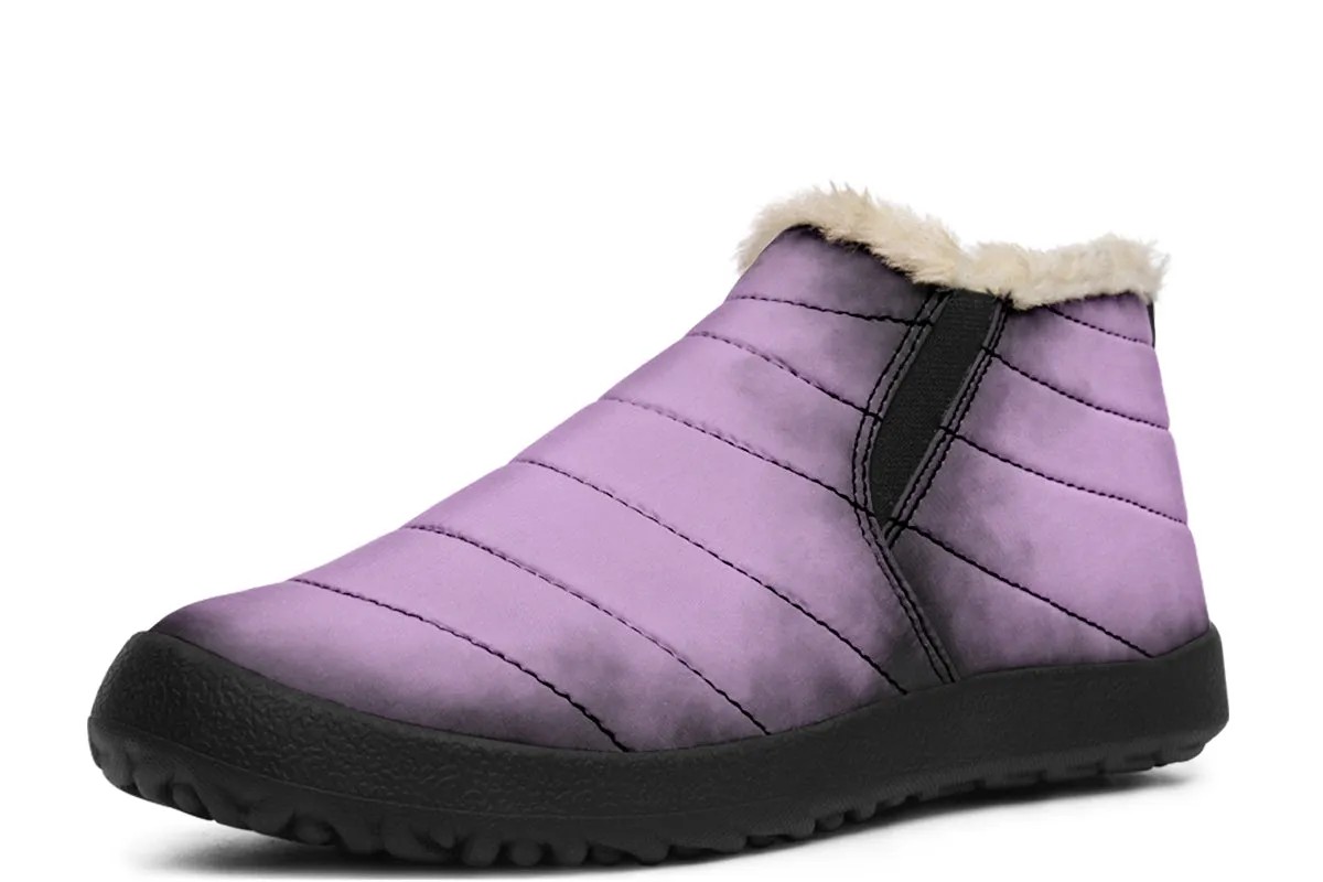 Mystic Dusk Winter Sneakers - Warm & Easy Slip-On Shoes Lined with Vegan Wool with Anti-Slip Soles