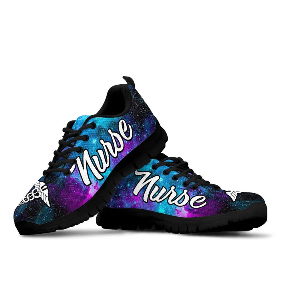 Nurse Sneaker, Nurse Love Galaxy Sneakers Shoes, Best Shoes For Nurses