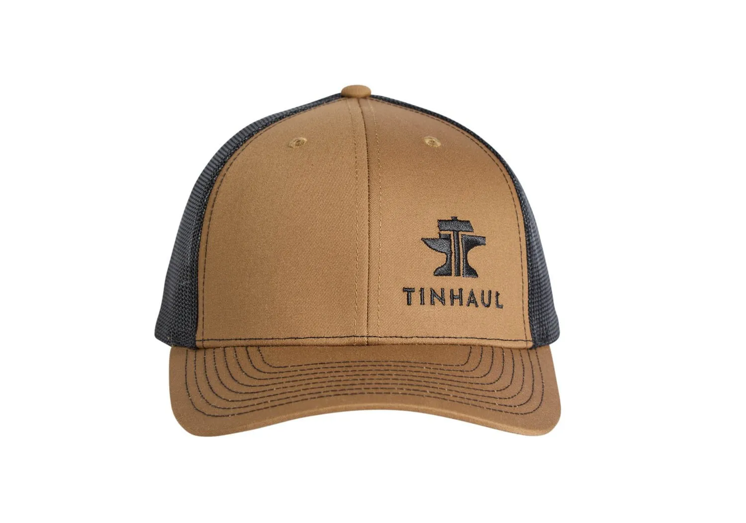 Tin Haul Unisex Left Side Logo Brown Cotton Blend Baseball Cap Hat