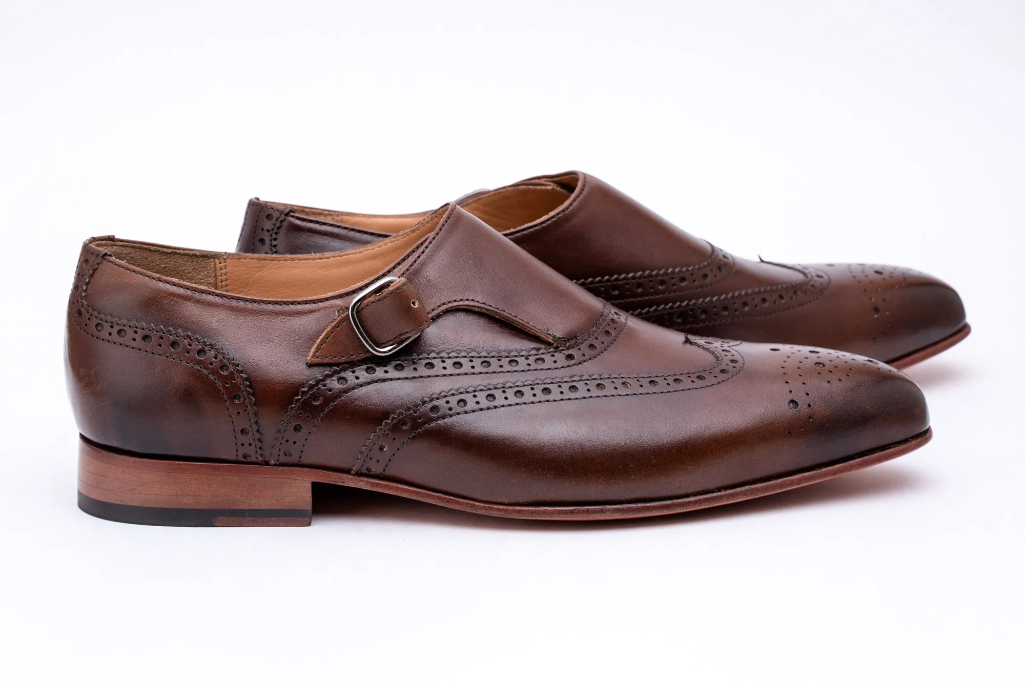 Wing cap Brogue with Single Monk